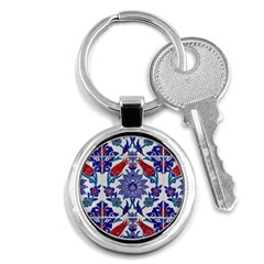 Art Artistic Ceramic Colorful Key Chains (round)  by Pakrebo