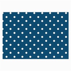 Polka Dot - Turquoise  Large Glasses Cloth (2-side) by WensdaiAmbrose