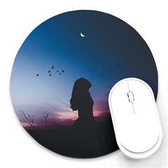 At Dusk Round Mousepads by WensdaiAmbrose