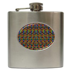 For The Love Of Soul And Mind In A Happy Mood Hip Flask (6 Oz) by pepitasart