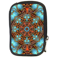 Fractal Background Colorful Graphic Compact Camera Leather Case by Pakrebo