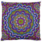 Farbenpracht Kaleidoscope Large Flano Cushion Case (Two Sides) Front