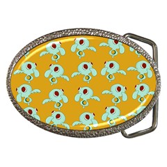 Squidward In Repose Pattern Belt Buckles by Valentinaart