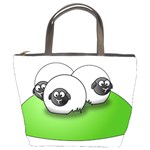 Sheep Agriculture Hill Group Flock Bucket Bag Front