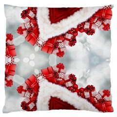 Christmas Background Tile Gifts Standard Flano Cushion Case (two Sides)