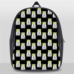 Ghost Pet Black School Bag (large) by snowwhitegirl