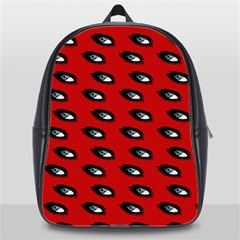 Eyes Red School Bag (xl) by snowwhitegirl