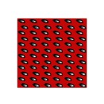 Eyes Red Satin Bandana Scarf Front