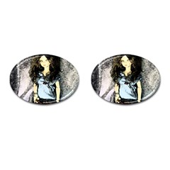 Chocolate Cufflinks (oval) by snowwhitegirl