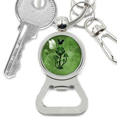 Funny Mushroom Skulls With Crow And Butterflies Bottle Opener Key Chains by FantasyWorld7