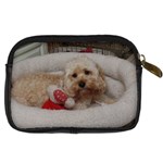 Cockapoo In Dog s Bed Digital Camera Leather Case Back