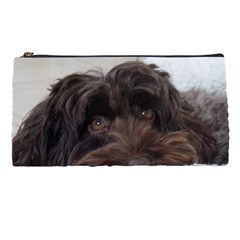 Laying In Dog Bed Pencil Cases by pauchesstore