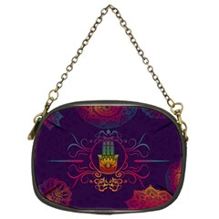 Boho Hamsa Mandala Chain Purse (two Sides) by lucia