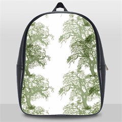 Trees Tile Horizonal School Bag (xl) by Sudhe