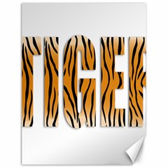 Tiger Bstract Animal Art Pattern Skin Canvas 12  X 16  by Sudhe