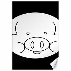 Pig Logo Canvas 20  X 30  by Sudhe