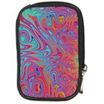 Fractal Bright Fantasy Design Compact Camera Leather Case Front