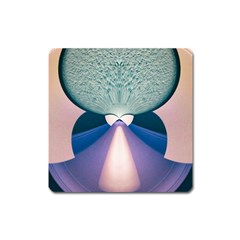 Digital Art Art Artwork Abstract Square Magnet by Pakrebo