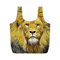 Lion Lioness Wildlife Hunter Full Print Recycle Bag (m) by Pakrebo