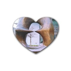 Henry Moore Rubber Coaster (heart)  by Riverwoman