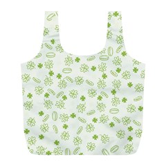 St Patricks Day Pattern Full Print Recycle Bag (l) by Valentinaart