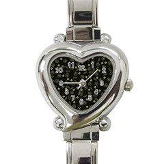 St Patricks Day Pattern Heart Italian Charm Watch by Valentinaart