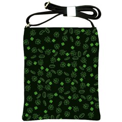 St Patricks Day Pattern Shoulder Sling Bag by Valentinaart