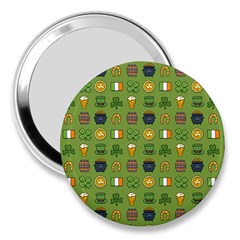 St Patricks Day Pattern 3  Handbag Mirrors by Valentinaart