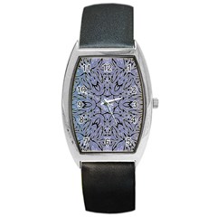 Tile Design Art Mosaic Pattern Barrel Style Metal Watch by Pakrebo