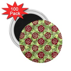 Seamless Pattern Leaf The Pentagon 2 25  Magnets (100 Pack)  by Pakrebo