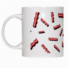 Funny Bacon Slices Pattern Infidel Red Meat White Mug by genx