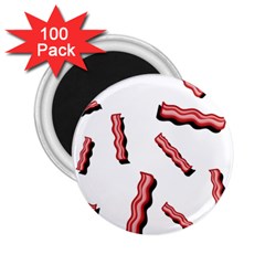 Funny Bacon Slices Pattern Infidel Red Meat 2 25  Magnet (100 Pack)  by genx