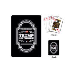 Trump Is My President Maga Label Beer Style Vintage Playing Cards (mini) by snek