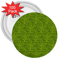 Oak Tree Nature Ongoing Pattern 3  Buttons (100 Pack)  by Mariart