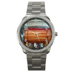 Taiko Drum Sport Metal Watch by Riverwoman