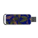 Fern Blue Portable USB Flash (Two Sides) Front