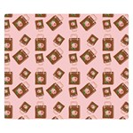 Shopping Bag Pattern Pink Double Sided Flano Blanket (Small)  50 x40  Blanket Back