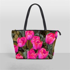 Pink Tulips Classic Shoulder Handbag by snowwhitegirl