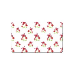 Cute Floral Drawing Motif Pattern Magnet (name Card) by dflcprintsclothing