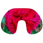 Folded Red Rose Travel Neck Pillows Back