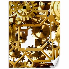 Cogs Gears Tiling Cogwheel Canvas 12  X 16  by Pakrebo