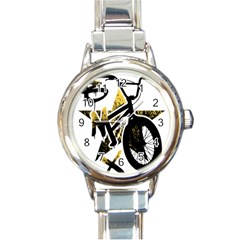 Bmx Round Italian Charm Watch by Melcu