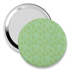 Leaves - Light Green 3  Handbag Mirrors by WensdaiAmbrose