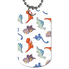 Pattern Dinosaurs Dog Tag (two Sides) by HermanTelo