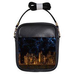 Architecture Buildings City Girls Sling Bag by Pakrebo