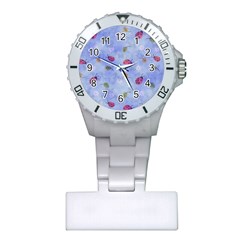 Ladybug Blue Nature Plastic Nurses Watch by HermanTelo