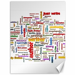 Writing Author Motivation Words Canvas 36  X 48  by Sapixe