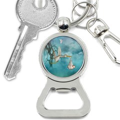 Cute Baby Is Coming With Stork Bottle Opener Key Chain by FantasyWorld7