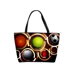 Sport Ball Tennis Golf Football Classic Shoulder Handbag by Bajindul