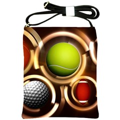 Sport Ball Tennis Golf Football Shoulder Sling Bag by Bajindul